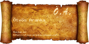 Ötvös Aranka névjegykártya